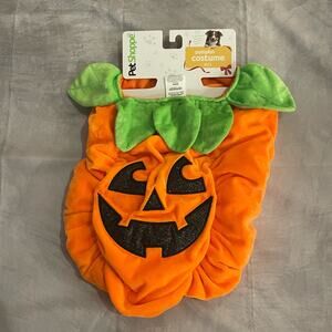 Pet Shoppe Pumpkin costume dog puppy Halloween orange 25-35 lbs new with tags